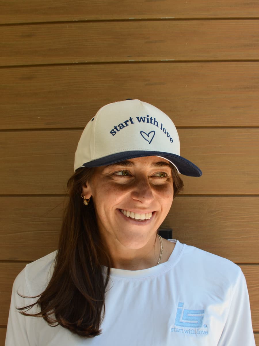 start with love Trucker Hat thumbnail 5