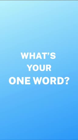 Your One Word For 2026